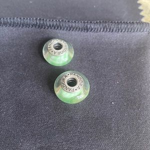 Pandora mint green opalescent ocean charms